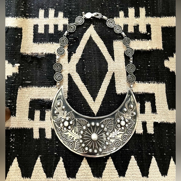 Stunning Sterling Silver Necklace. Handcrafted in Mexican *950* Silver! - Picture 7 of 10